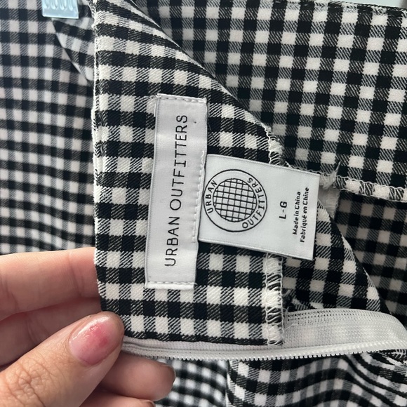 Gingham mini skirt with pockets - Picture 3 of 3